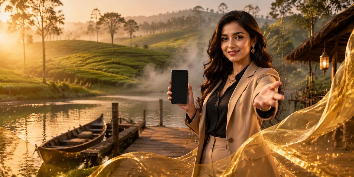 সিলেটে uk999 মোবাইল ক্যাসিনো প্রোমোশন উপভোগ করছেন একজন বাংলাদেশি নারী